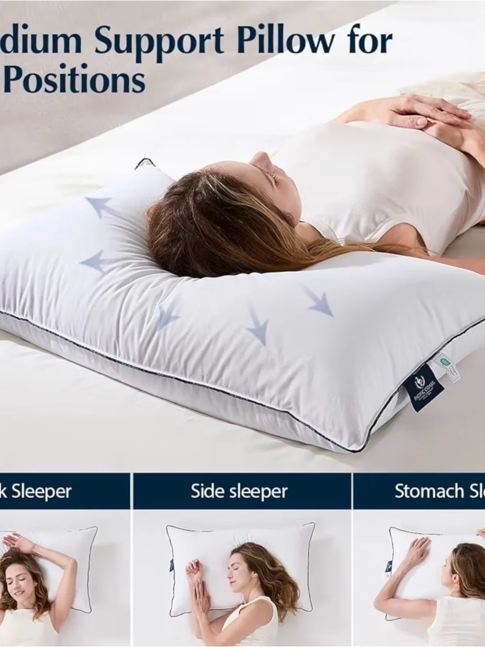 Pacific Coast White Down Pillow Set